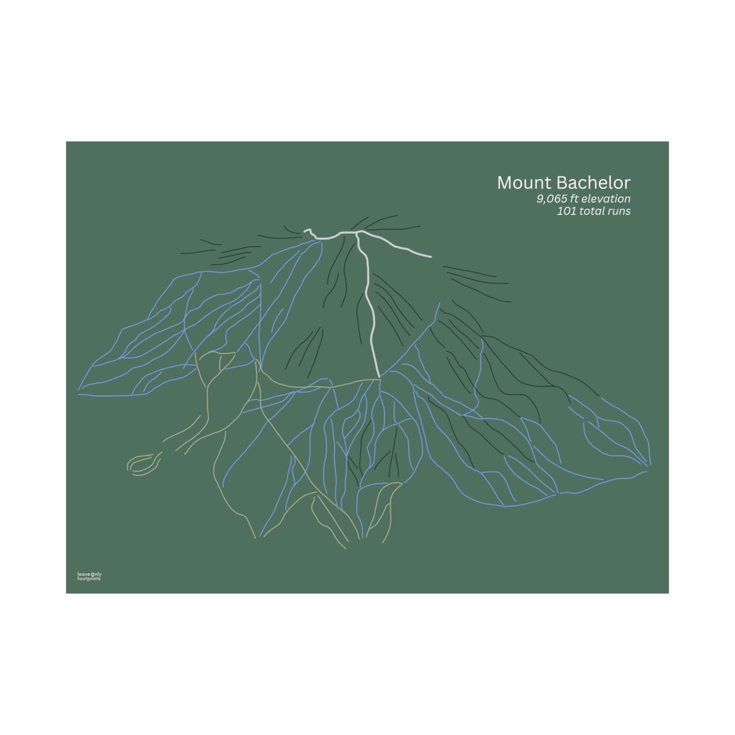 Mount Bachelor Horizontal Print