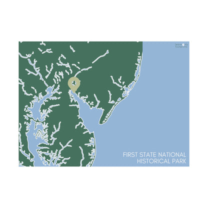 First State National Historical Park Matte Horizontal Print