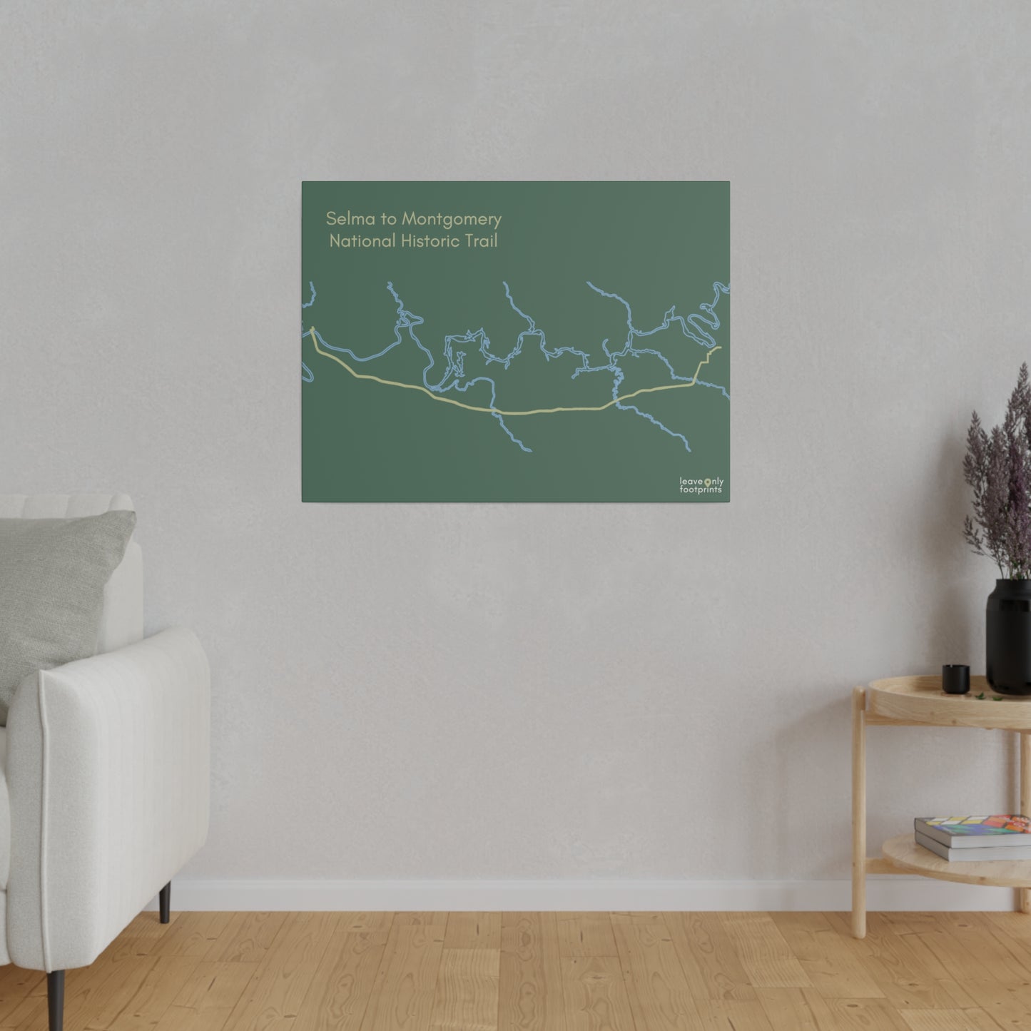 Selma to Montgomery National Historic Trail Matte Canvas, Stretched, 0.75"
