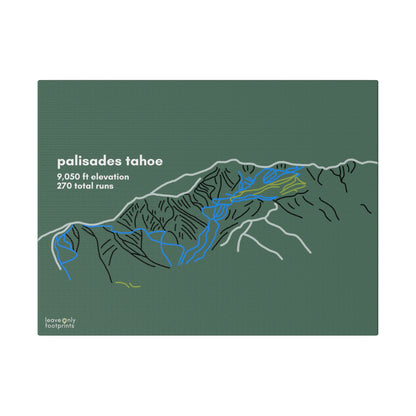 Palisades Tahoe Matte Canvas, Stretched, 0.75"