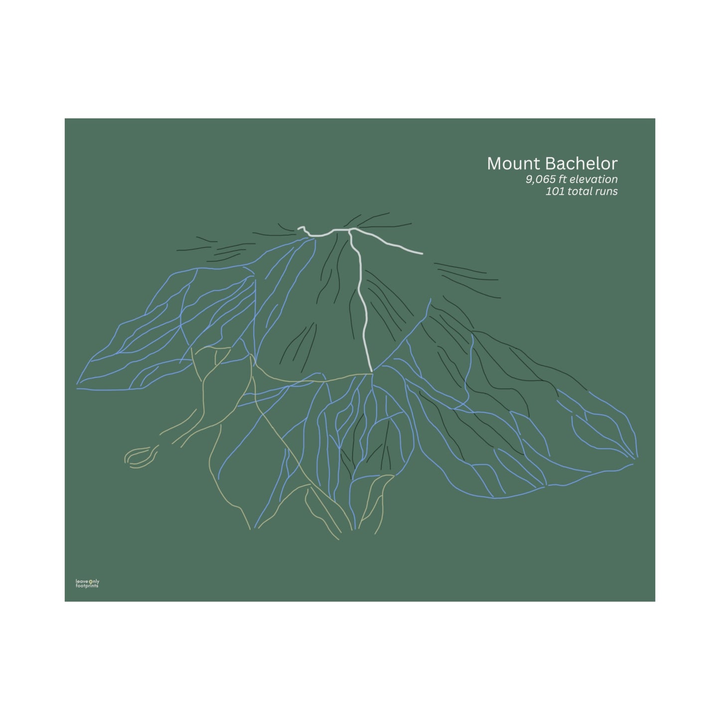 Mount Bachelor Horizontal Print