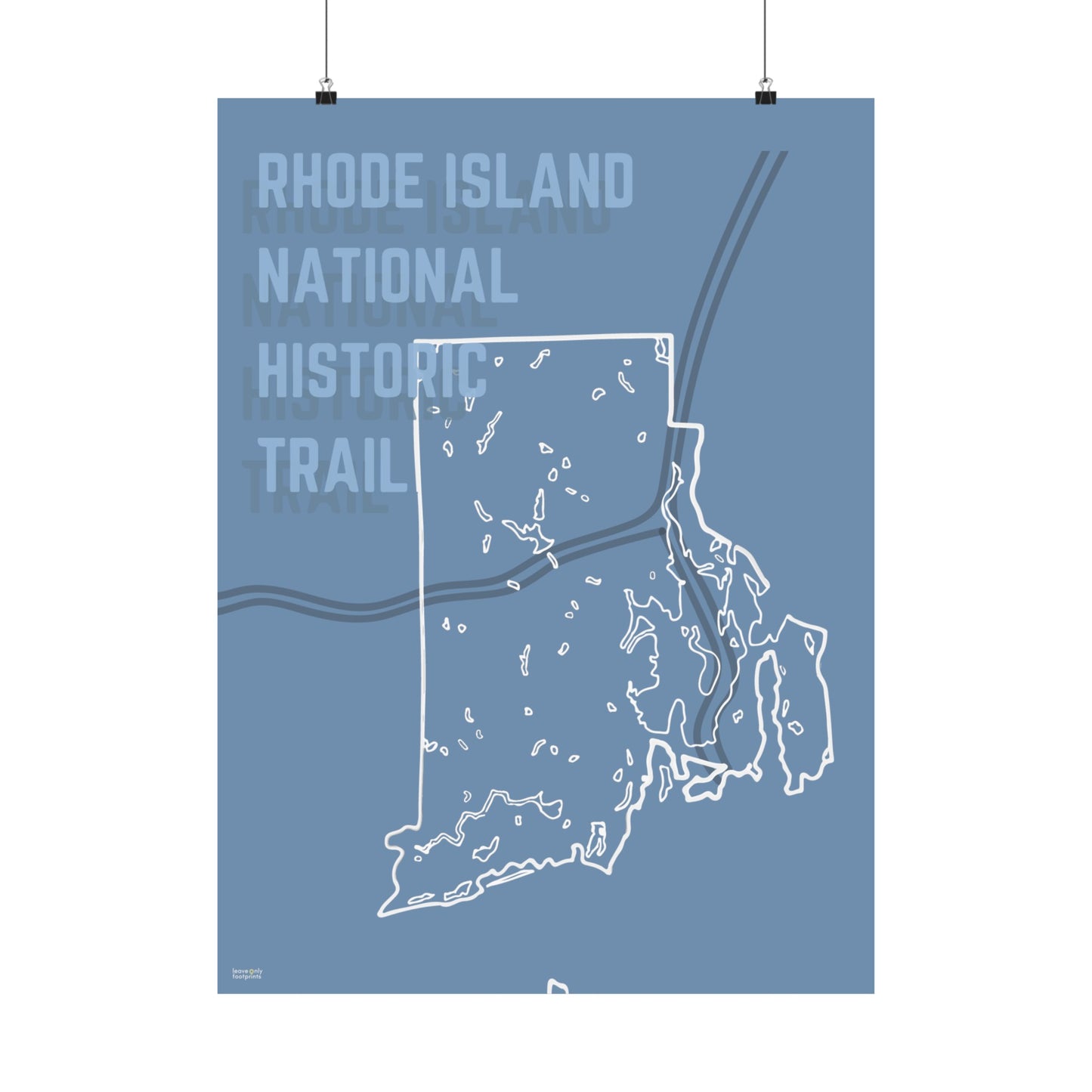 Rhode Island National Historic Trail Vertical Poster