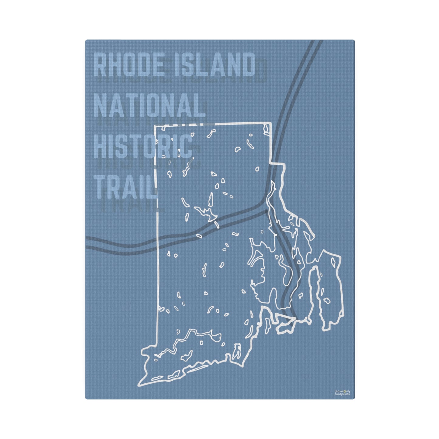 Rhode Island National Historic Trail Matte Canvas, Stretched, 0.75"