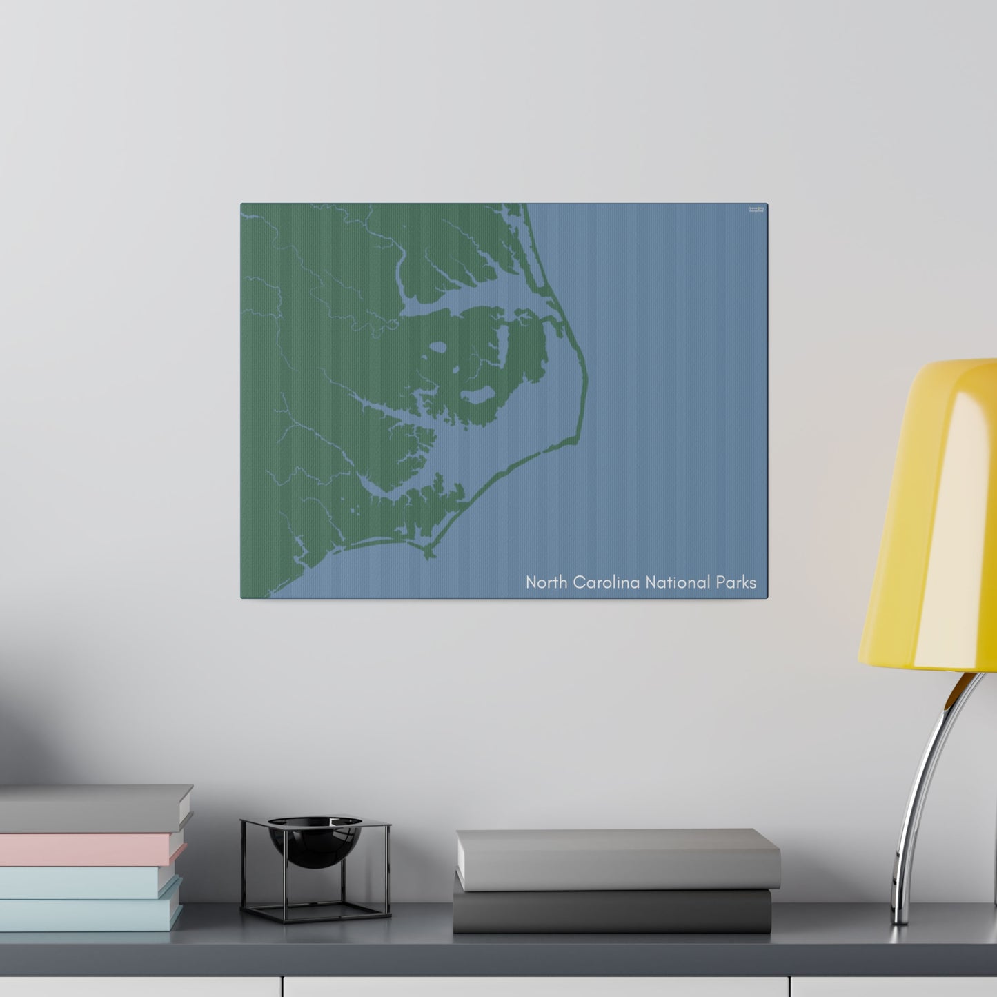 North Carolina National Parks Matte Canvas, Stretched, 0.75"