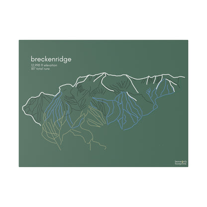 Breckenridge Matte Canvas, Stretched, 0.75"