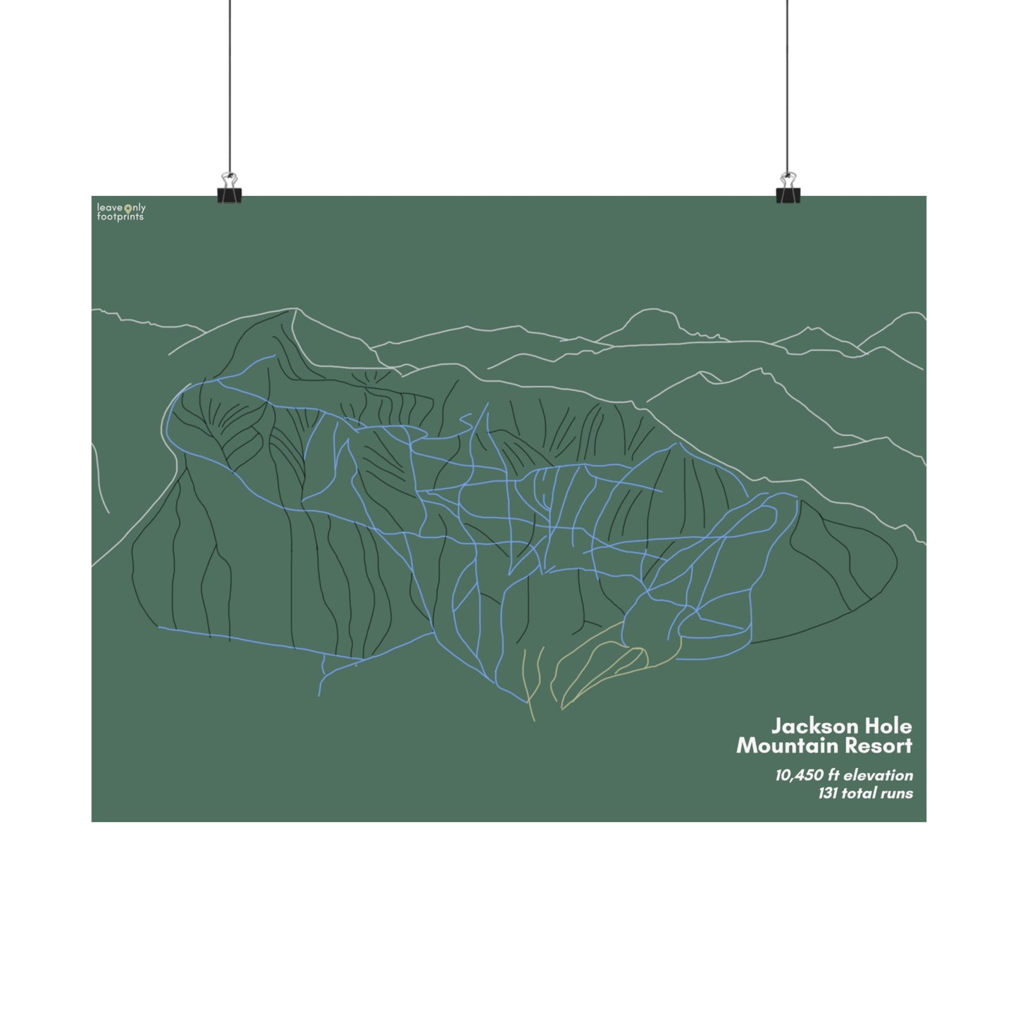 Jackson Hole Mountain Resort Matte Horizontal Print