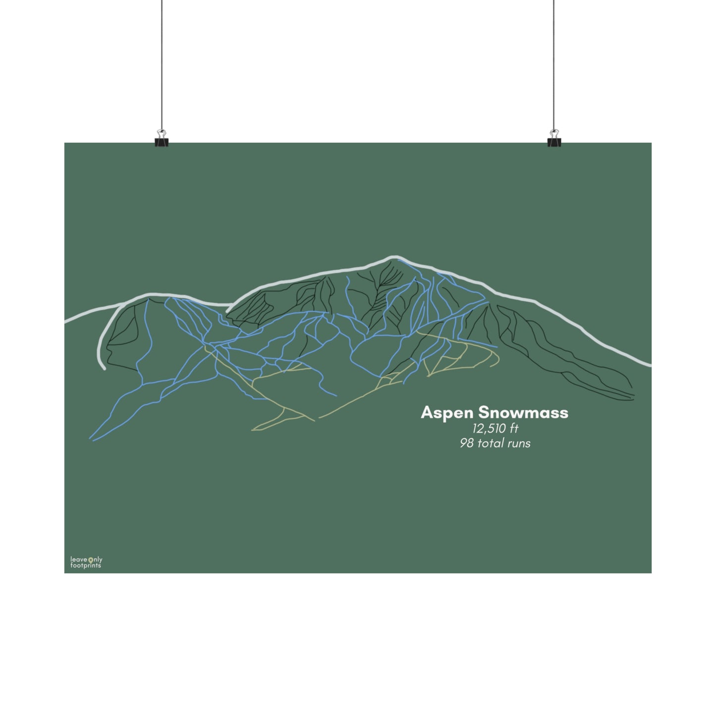 Aspen Snowmass Matte Horizontal Print