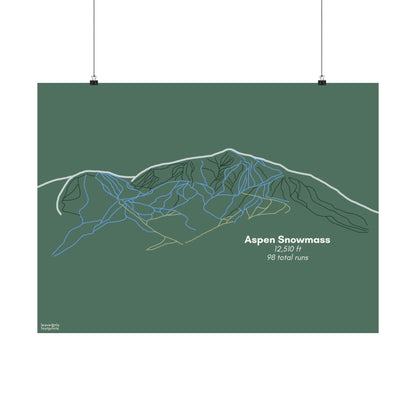 Aspen Snowmass Matte Horizontal Print