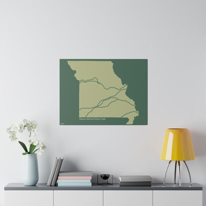 Missouri National Historic Trails Matte Canvas, Stretched, 0.75"