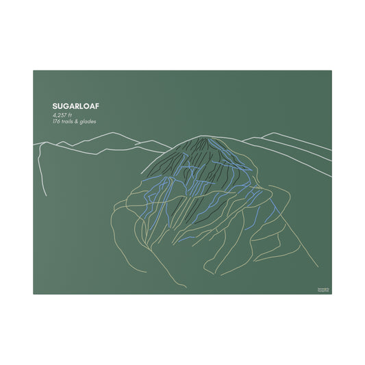 Sugarloaf Matte Canvas, Stretched, 0.75"