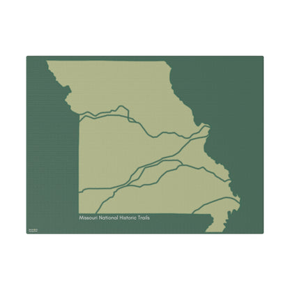 Missouri National Historic Trails Matte Canvas, Stretched, 0.75"