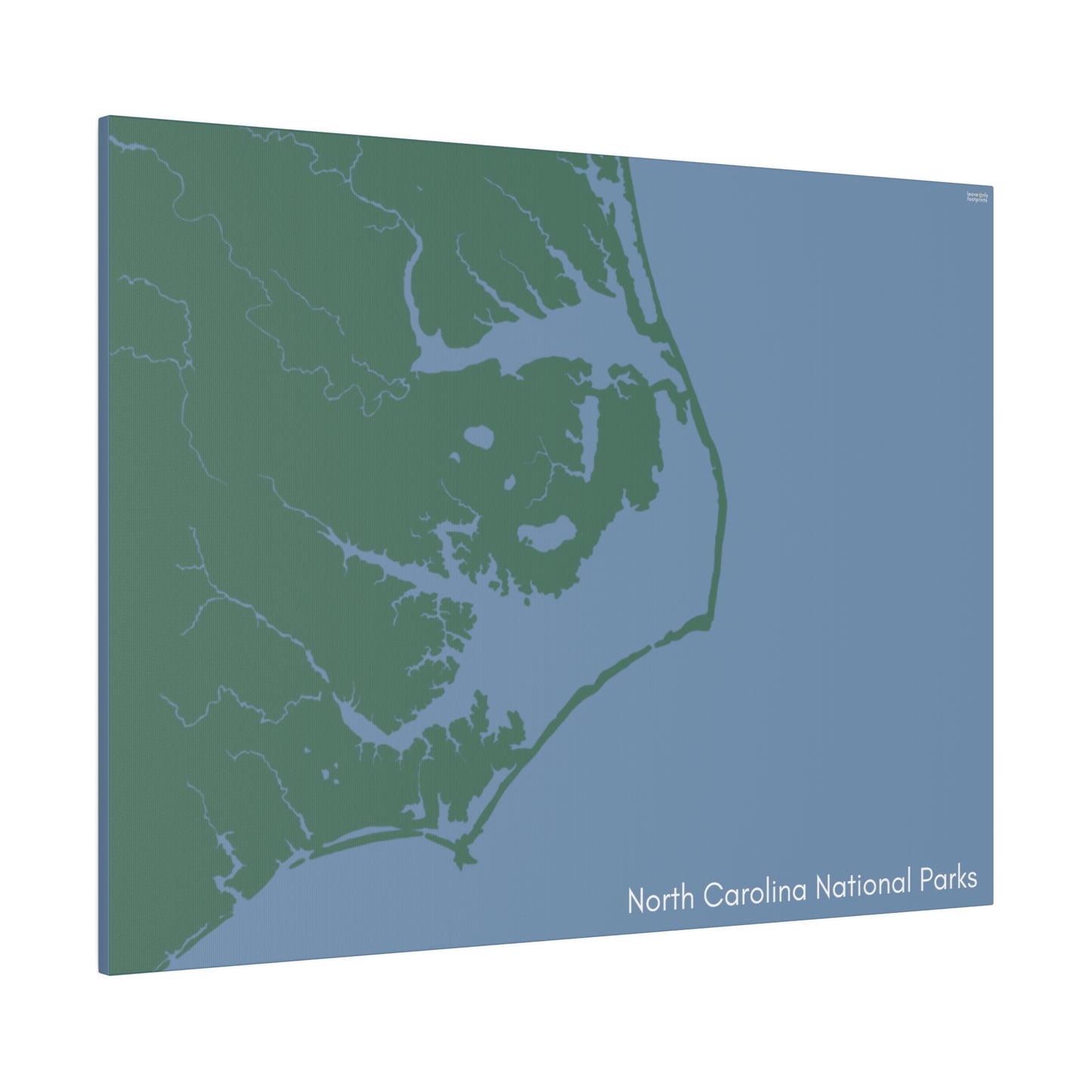 North Carolina National Parks Matte Canvas, Stretched, 0.75"