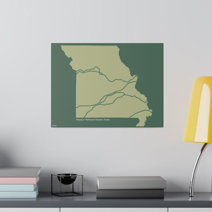 Missouri National Historic Trails Matte Canvas, Stretched, 0.75"