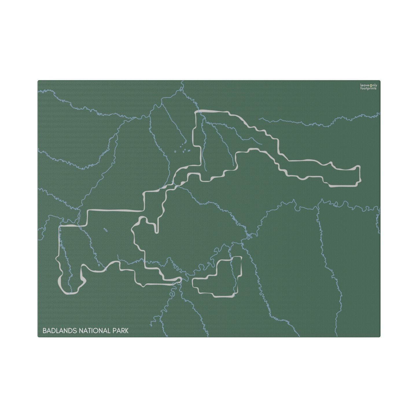 Badlands National Park Matte Canvas, Stretched, 0.75"