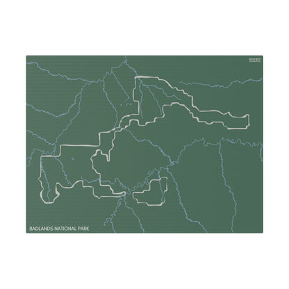 Badlands National Park Matte Canvas, Stretched, 0.75"