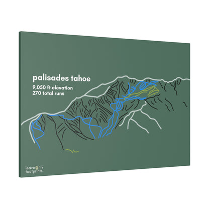 Palisades Tahoe Matte Canvas, Stretched, 0.75"