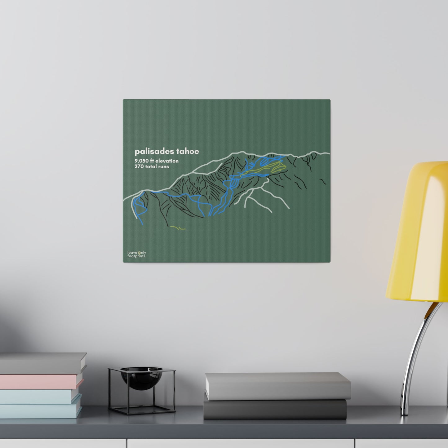 Palisades Tahoe Matte Canvas, Stretched, 0.75"