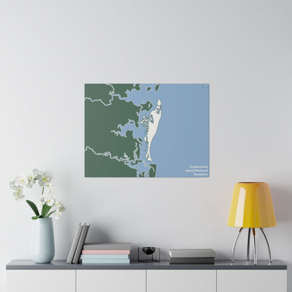 Cumberland Island National Seashore Matte Canvas, Stretched, 0.75"