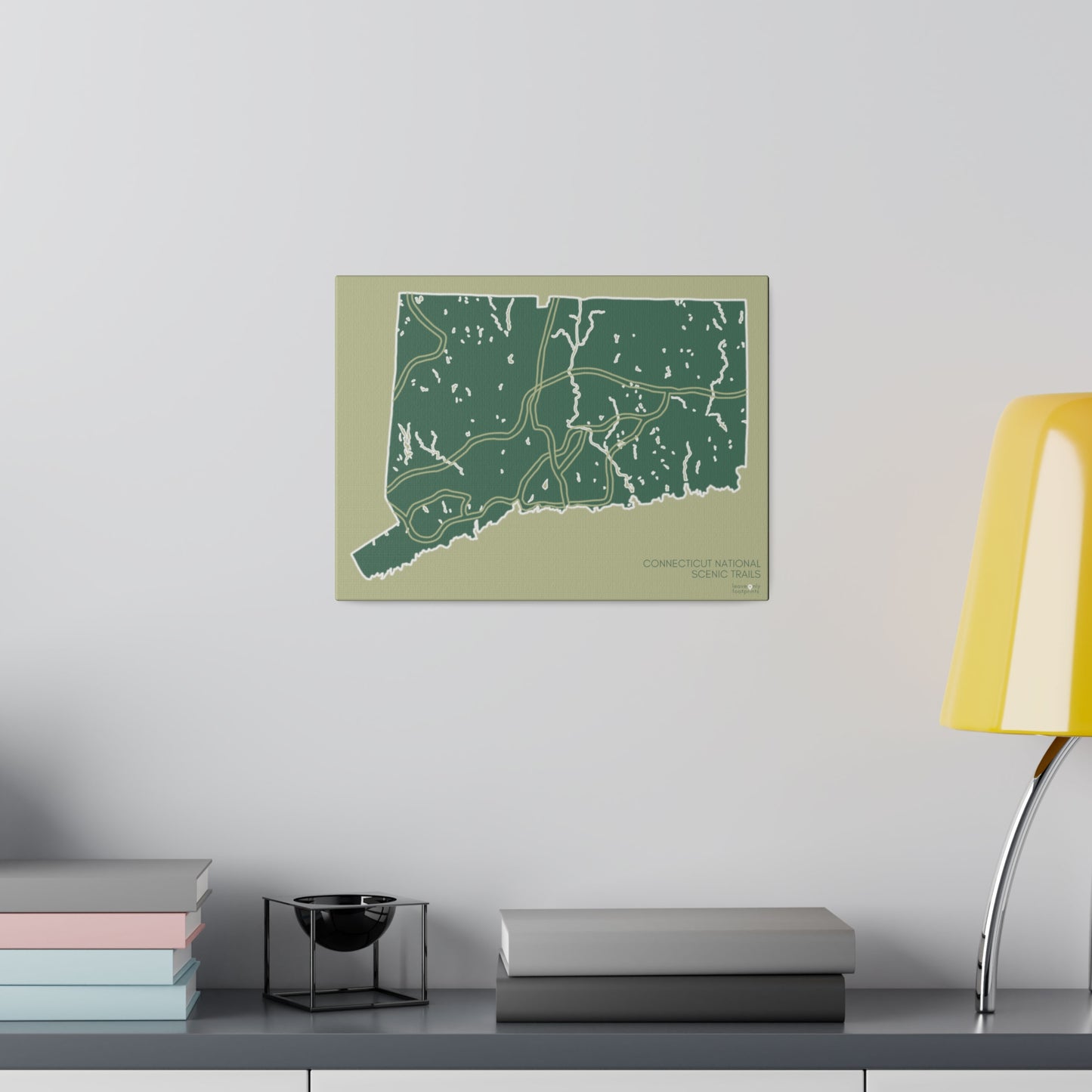 Connecticut National Scenic Trails Matte Canvas, Stretched, 0.75"