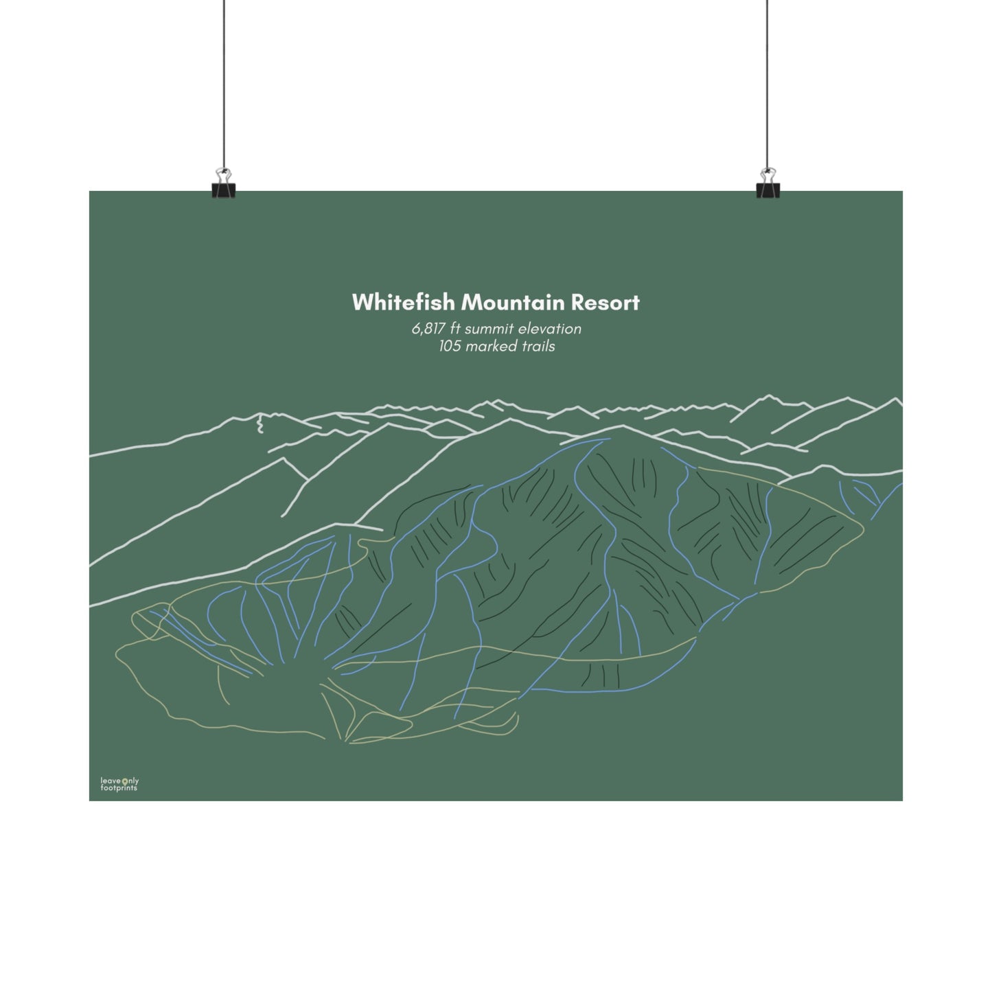Whitefish Mountain Resort Horizontal Print