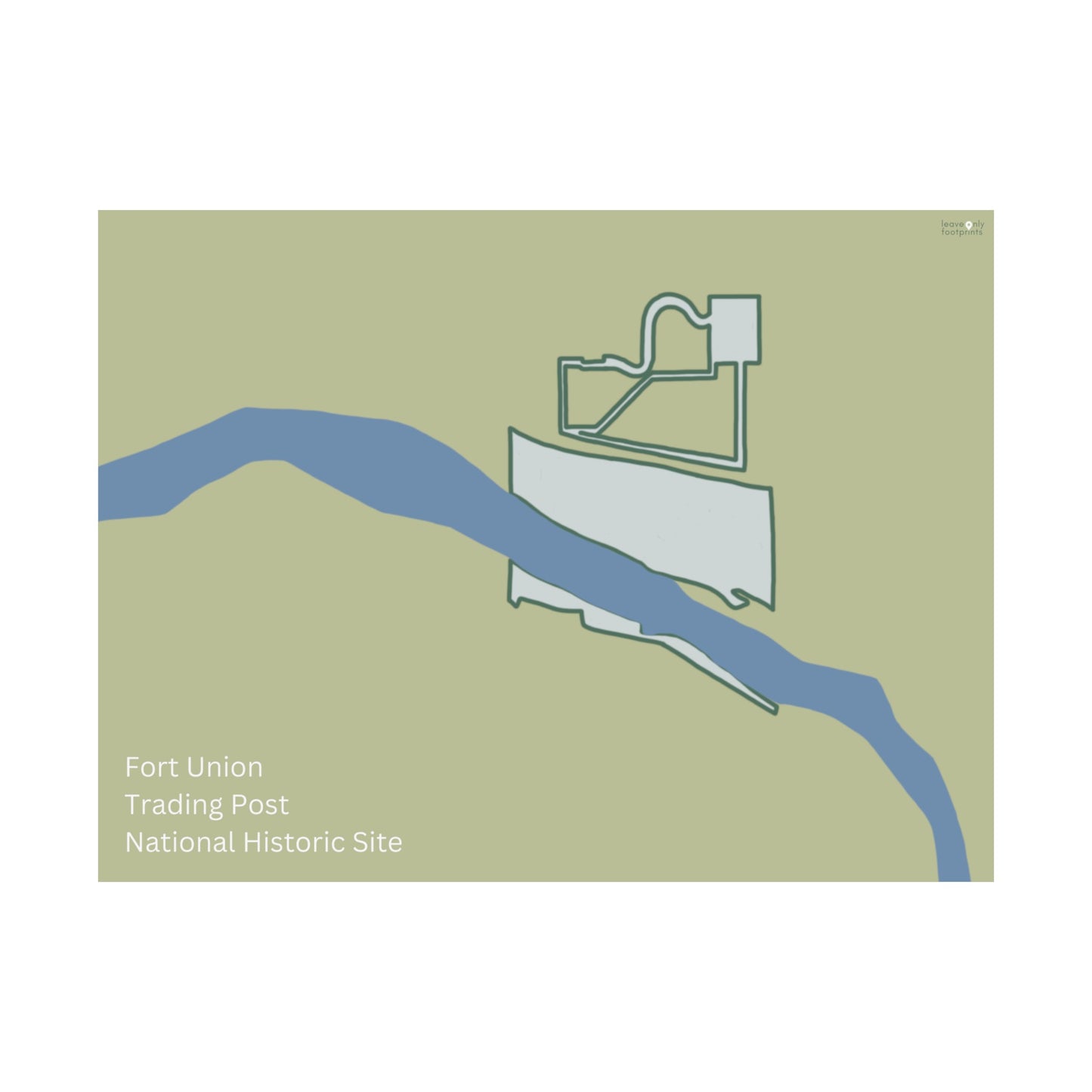 Fort Union Trading Post National Historic Site Horizontal Print