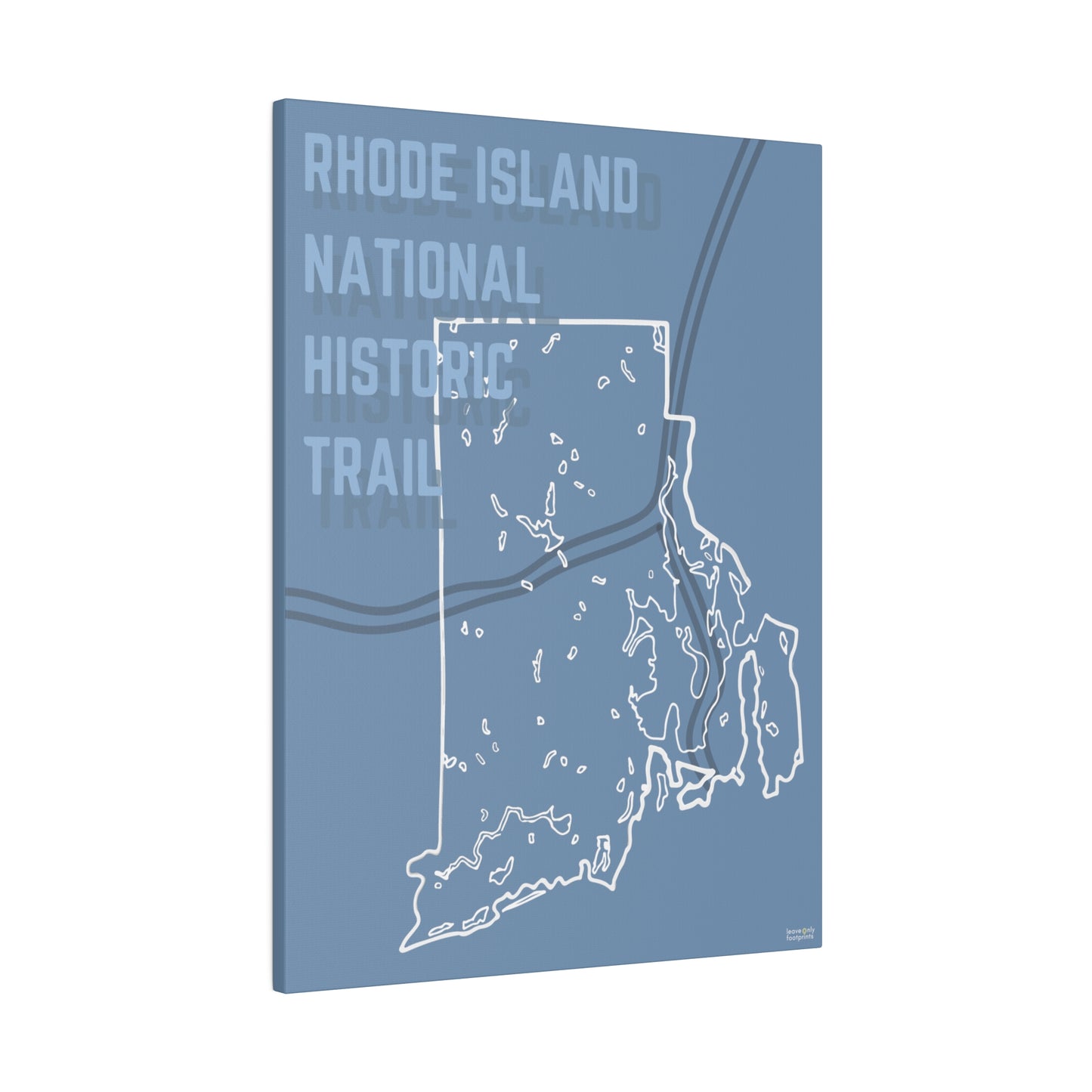 Rhode Island National Historic Trail Matte Canvas, Stretched, 0.75"