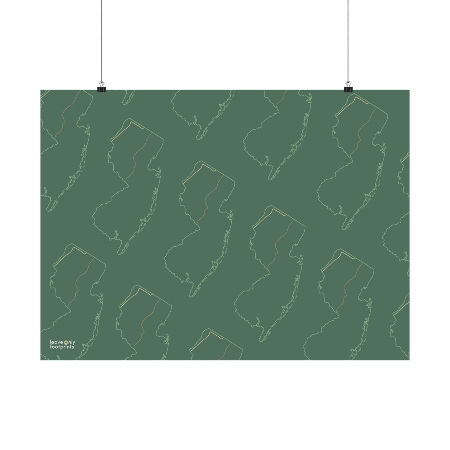 New Jersey National Trails Horizontal Print