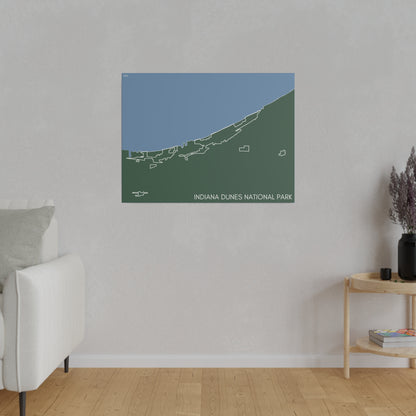 Indiana Dunes National Park Matte Canvas, Stretched, 0.75"