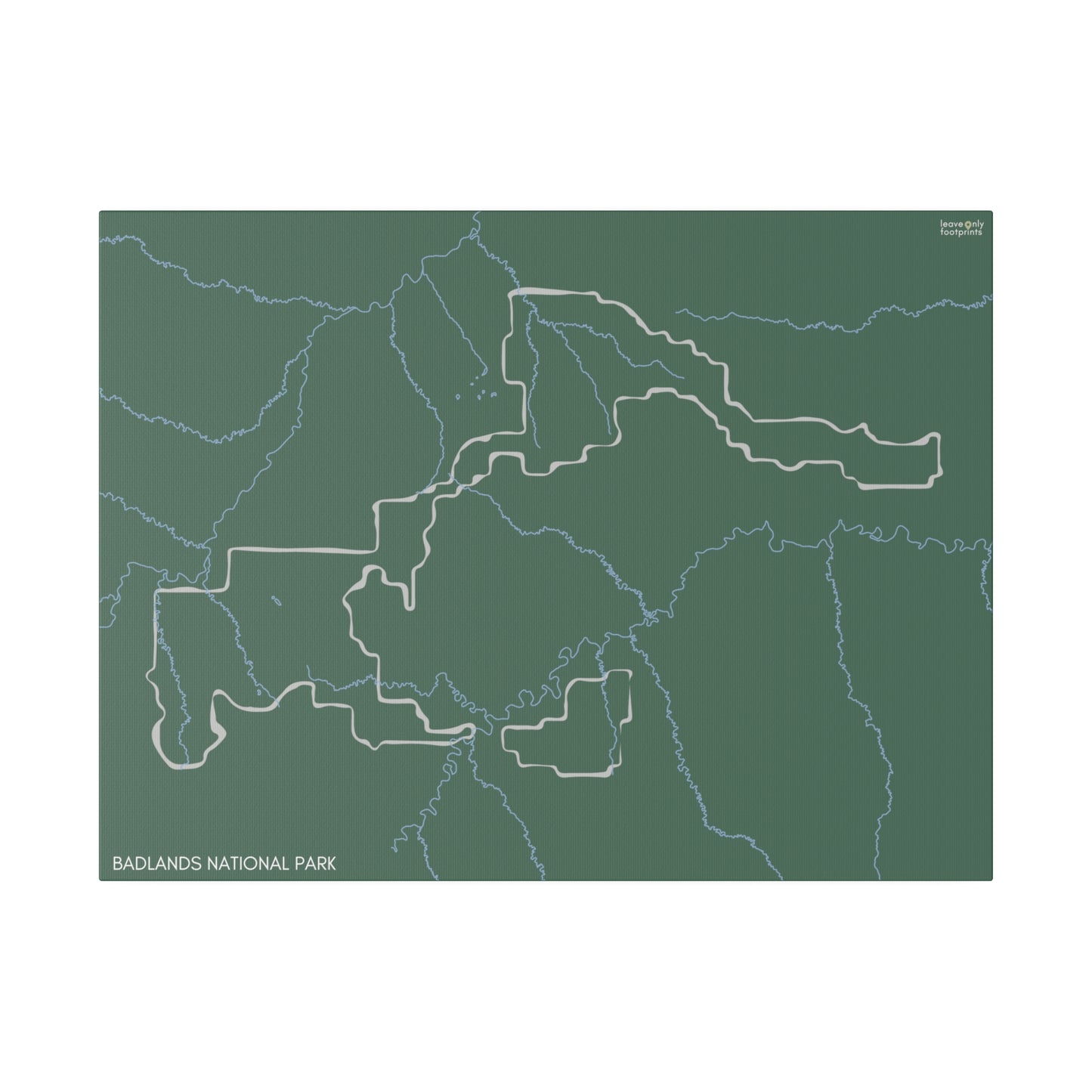 Badlands National Park Matte Canvas, Stretched, 0.75"