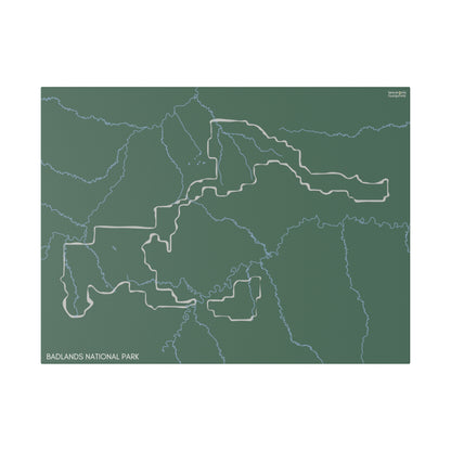 Badlands National Park Matte Canvas, Stretched, 0.75"