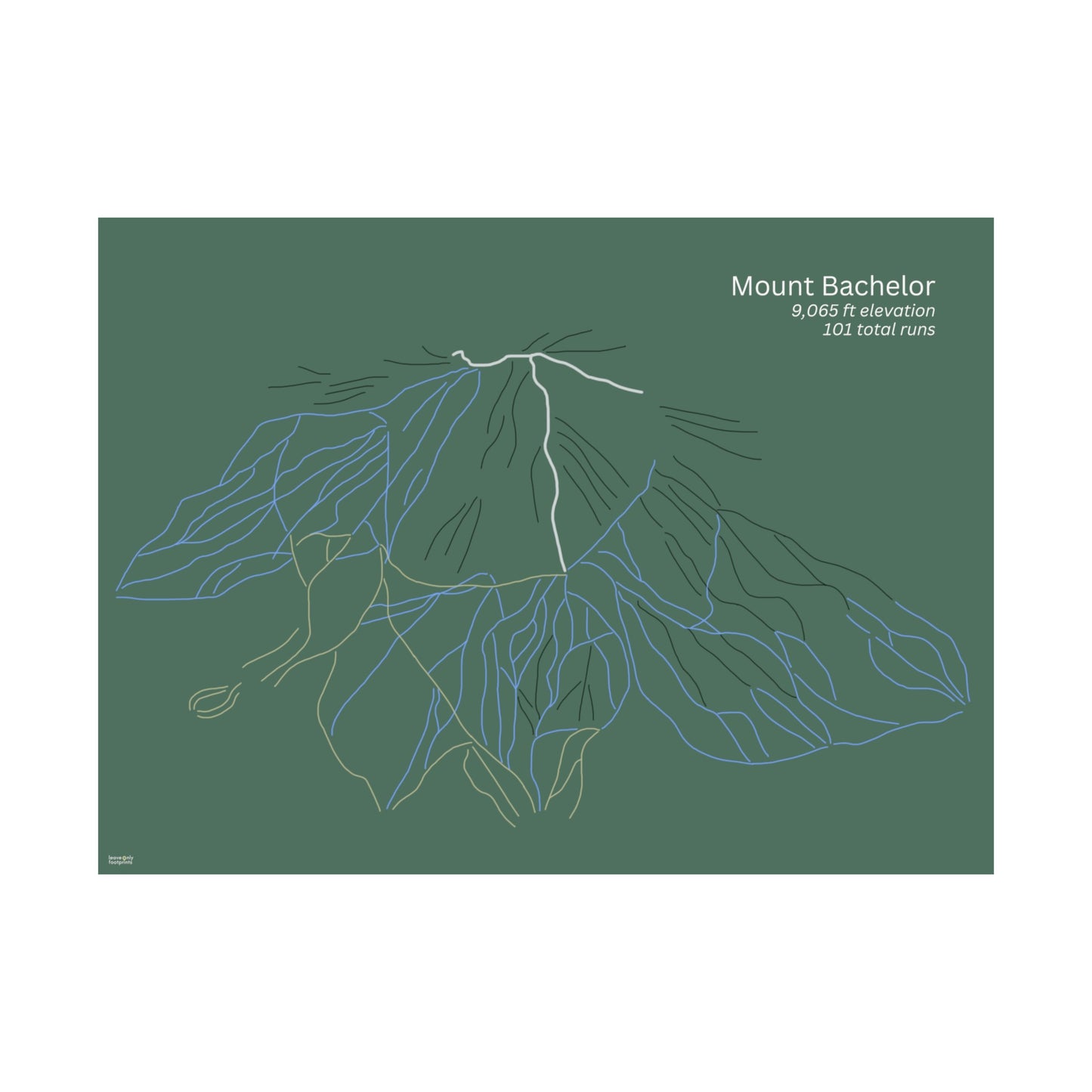 Mount Bachelor Horizontal Print