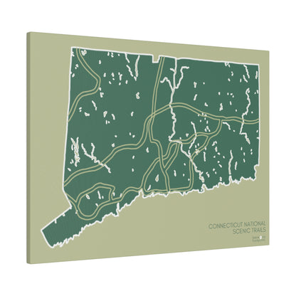 Connecticut National Scenic Trails Matte Canvas, Stretched, 0.75"