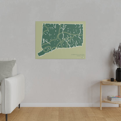 Connecticut National Scenic Trails Matte Canvas, Stretched, 0.75"
