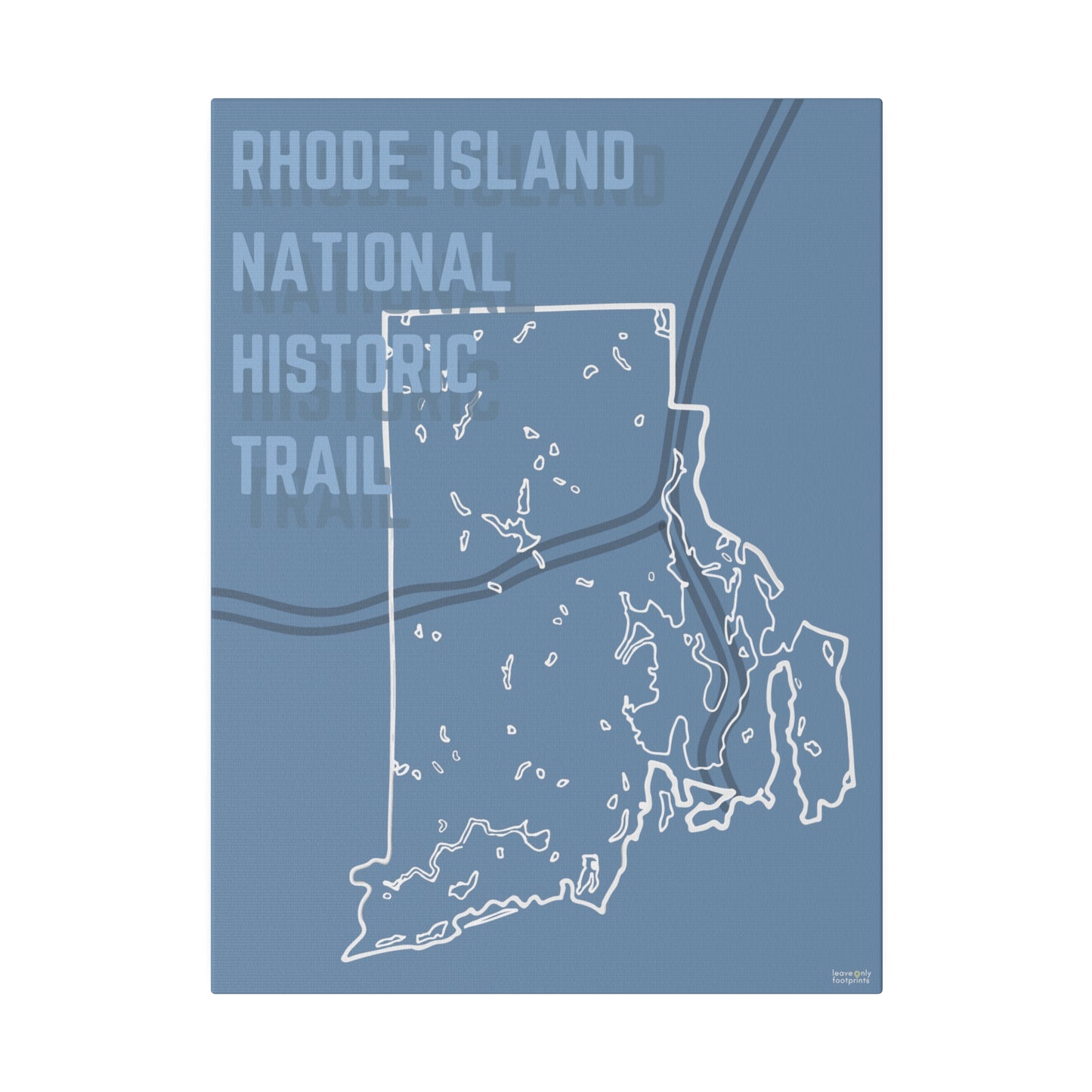 Rhode Island National Historic Trail Matte Canvas, Stretched, 0.75"
