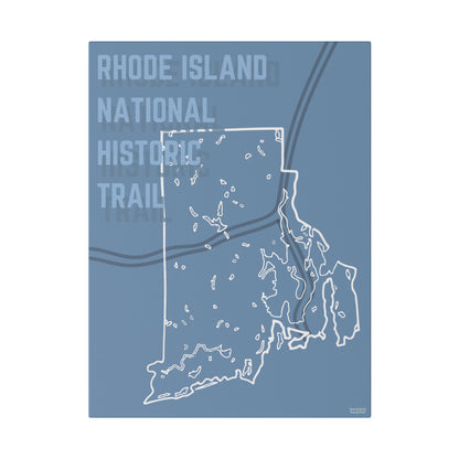 Rhode Island National Historic Trail Matte Canvas, Stretched, 0.75"