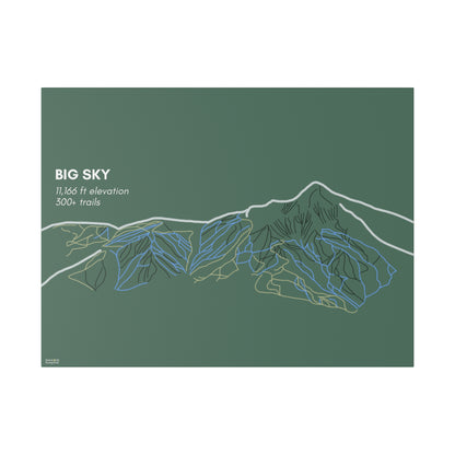 Big Sky Matte Canvas, Stretched, 0.75"