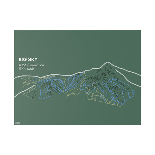 Big Sky Matte Canvas, Stretched, 0.75"