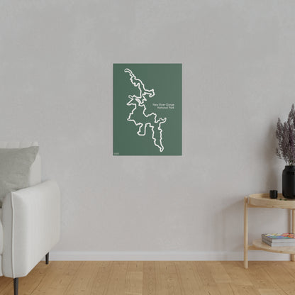 New River Gorge National Park Matte Canvas, Stretched, 0.75"