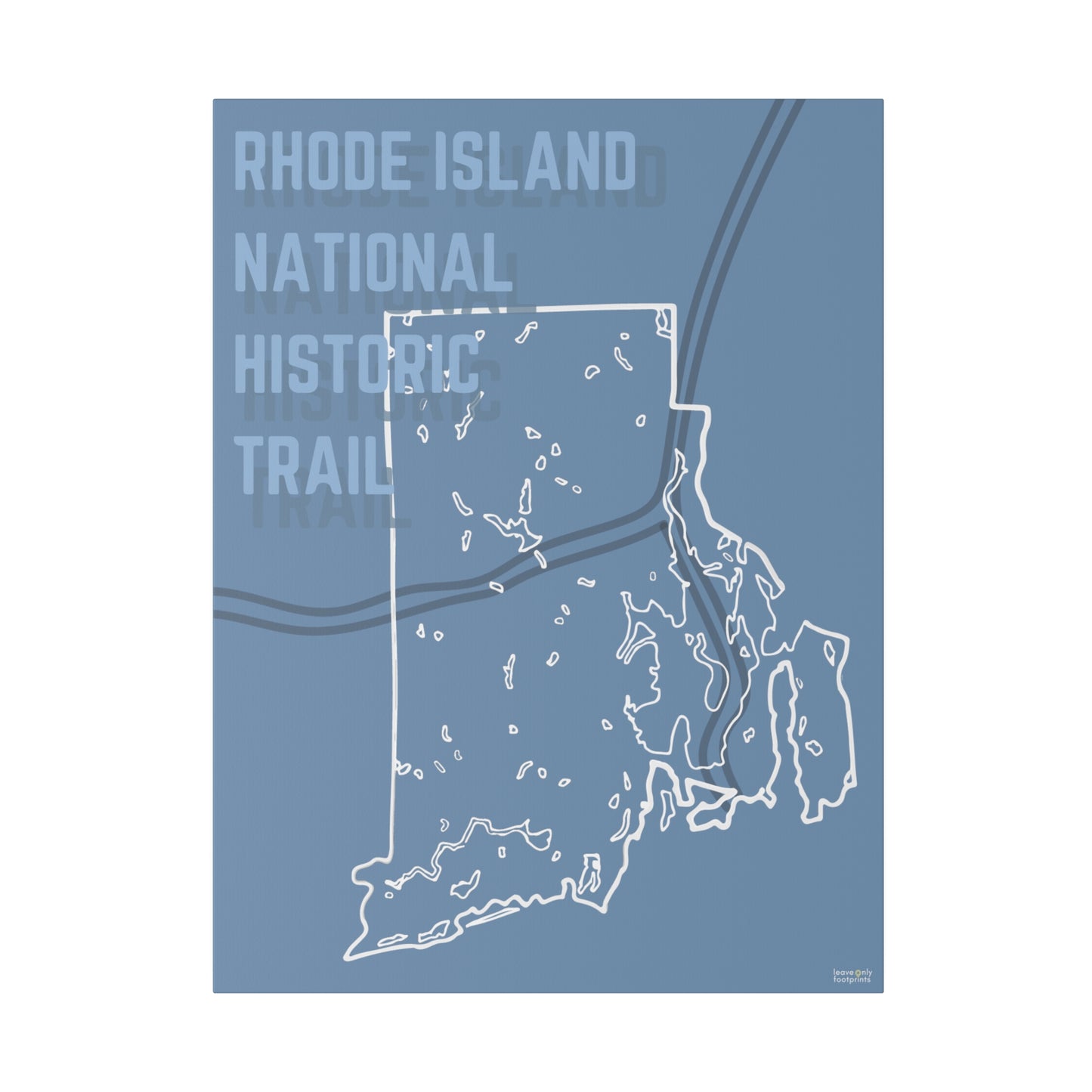 Rhode Island National Historic Trail Matte Canvas, Stretched, 0.75"