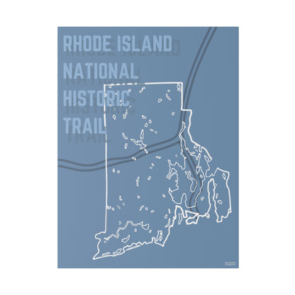 Rhode Island National Historic Trail Matte Canvas, Stretched, 0.75"