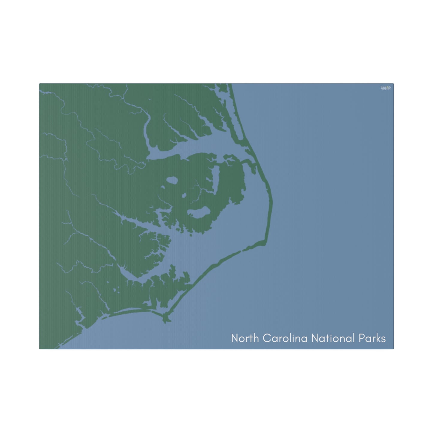 North Carolina National Parks Matte Canvas, Stretched, 0.75"
