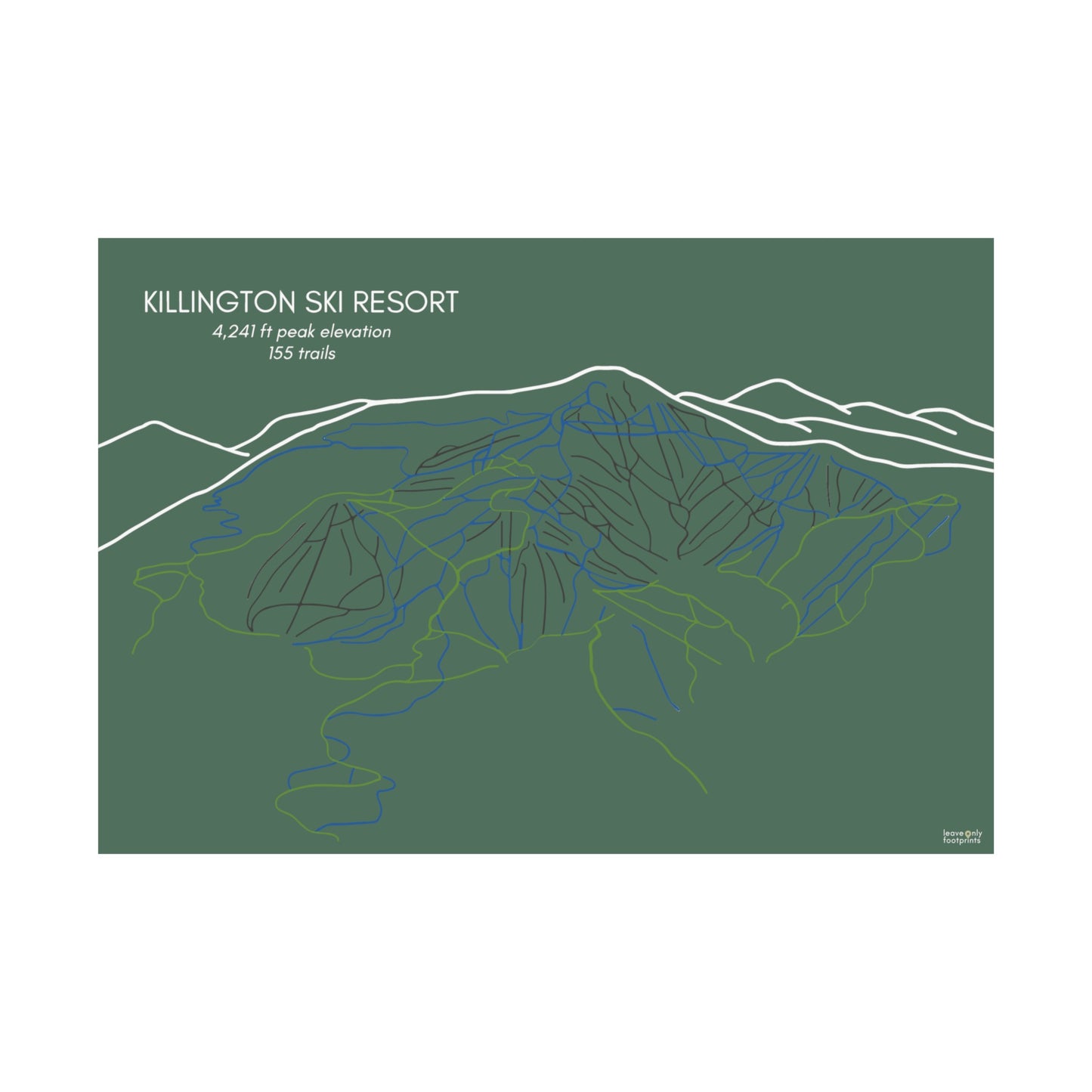Killington Ski Resort Horizontal Print