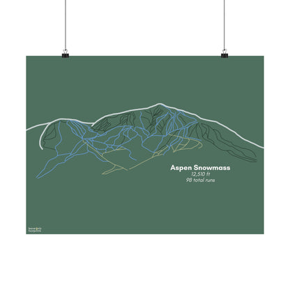 Aspen Snowmass Matte Horizontal Print